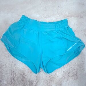Lululemon hotty hots size 6 Electric turquoise